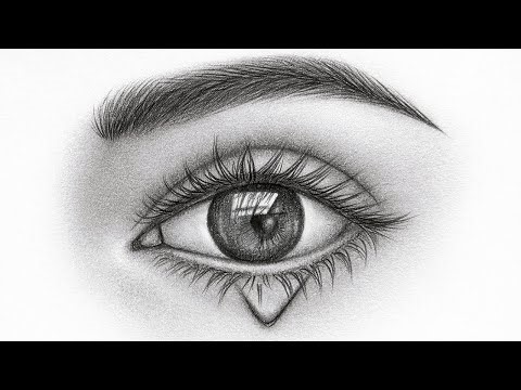 Expressive Eye Hyper Realistic Pencil Drawing