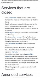 Visit our coronavirus webpage for all the latest information and service updates ➡️ www.reigate-banstead.gov.uk/coronavirus | Love Reigate and Banstead
