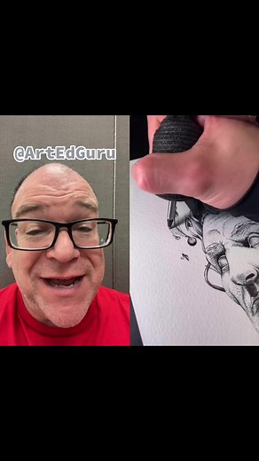 Tattoo Drawing with Stippling Machine and Ballpoint Pen