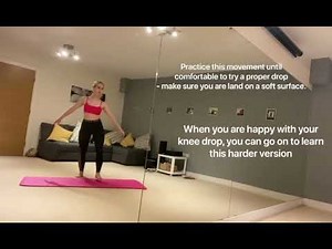 Knee drop dance tutorial - easy to learn - step by step guide