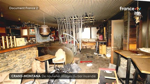🇨🇭Incendie de Crans-Montana : nous avons pu avoir accès à de nouvelles images du bar « Le Constellation » après l’incendie. | Le 20h – France Télévisions