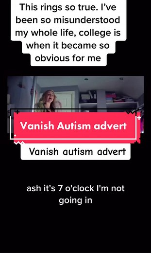Vanish autism advert. 💕🧠#autism #autismingirls #vanishadvert #autismawareness #autismacceptance #autisminwomen #autismingirls #asd #autismandme #autismlookslikeme #autismlookslikethis #autismlooksdifferentoneveryone #mentalhealthmatters #fyp
