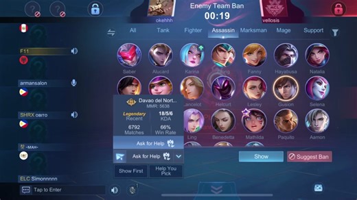 Letuzawa's Gusion Build in Mobile Legends