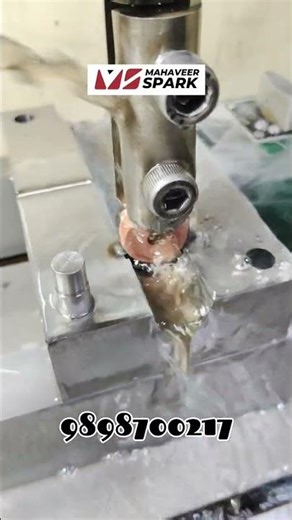 spark EDM machine job work in plastic mould #spark #machine #ytshortsvideo #youtube #ytshorts #viral