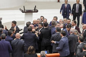 Brawl erupts in Turkish Parliament during budget vote as MPs exchange punches - Türkiye Today