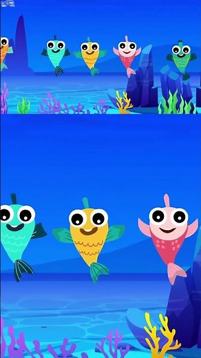 Five Little Fish and the Shark Family | Part 7 | Little Fish Tales | #fish #shorts