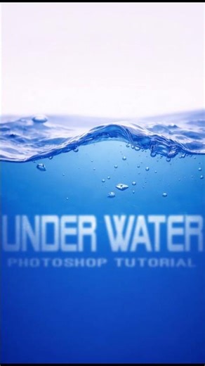 under water text effect |#foryou #photoshoptraining #designtutorial #photoshop #adobe