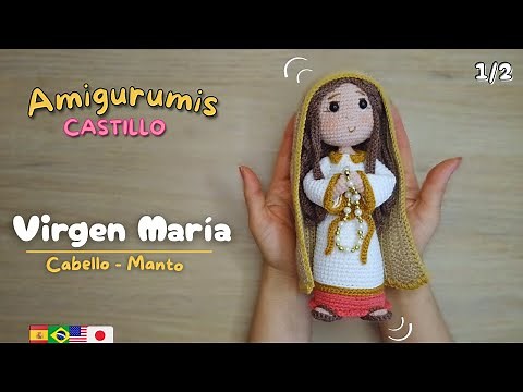 Virgen María Amigurumi Tutorial Completo #1 / Pesebre Belén tejido a crochet / Paso a paso
