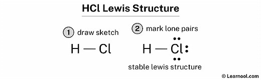 HCl Lewis structure - Learnool