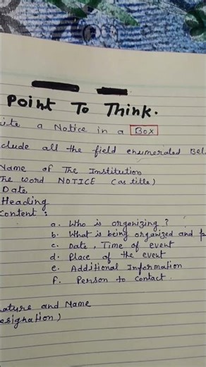 notice writing fixed lines