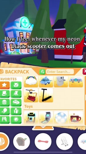 Feeling Awesome with My Neon Black Scooter in Adopt Me