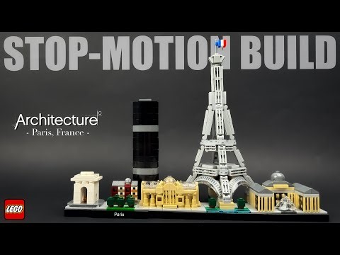 𝗟𝗘𝗚𝗢 𝗣𝗔𝗥𝗜𝗦 𝗦𝗞𝗬𝗟𝗜𝗡𝗘 • Architecture | Time-lapse Stop-Motion Build 4K