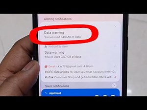 Data Warning | How To Fix And Remove Permanently This Notification In Samsung Mobile Phone