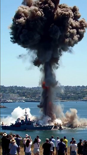 How the Navy simulates an underwater mine explosion. #demonstration
