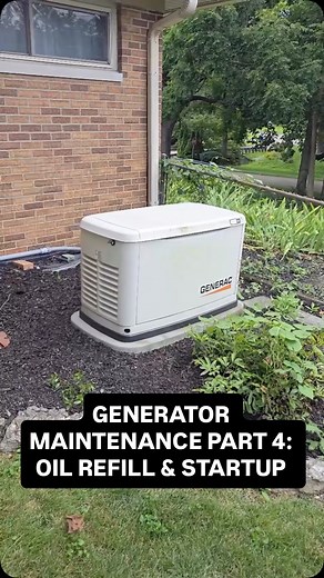 Homeowners: here’s what keeps your generator reliable 👇 Final part 4/4 2 quarts of new oil and a smooth startup = one happy homeowner 🔋 Nothing like the sound of reliable backup power! Would you DIY a generator service after seeing this series, or call a pro like Martin? #electrical #electrician #generator #maintenance | Williams Comfort Air
