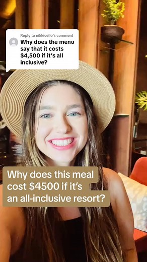 Replying to nikkicello Explanation as to why the all inclusive restaurant has a price #allinclus | Tanner Stevens