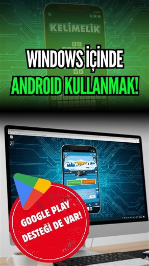 Technopat on Instagram: "Windows yüklü bir bilgisayarda Android uygulamalarını çalıştırmak, bildirimleri yönetmek, oyun oynamak veya doğrudan Android işletim sistemini kullanmak ister misiniz? Android uygulamalarını ve oyunlarını yalnızca telefon veya tabletle sınırlı sanmayın, hepsini bilgisayarınızda, Windows altında da kullanabiliyorsunuz. Üstelik Google Play desteği sayesinde tüm uygulamaları yüklemek ve çalıştırmak da mümkün oluyor. #technology #windows #android #pc #bluestacks #mobile #com