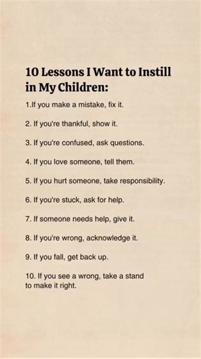 10 lessons i want to instill in my children #lifelessons #parentingtips | Advanced Life Skills
