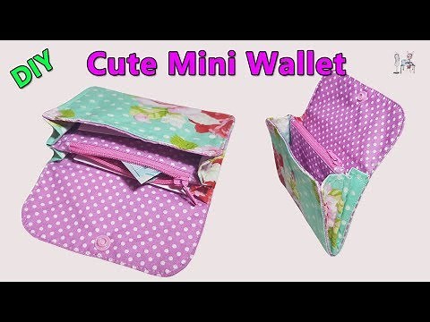 DIY CUTE MINI WALLET | PURSE WALLET TUTORIAL | DIY BAG | BAG SEWING TUTORIAL