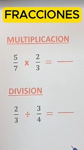 79K views · 1.1K reactions | Operaciones con fracciones #FRACCION #AprendeFacil #maths #AprendeFacil | Matematicas - Aprender es Avanzar | Facebook