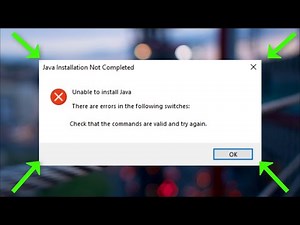 Unable To Install Java - Java Installation Not Completed - 2022 - Fix