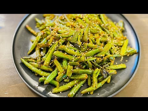 How to Cook Frozen Green Beans in Korean Style | Blistered Green Beans Side Dish