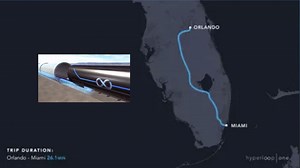Orlando to Miami in 26 minutes; Florida a finalist for Hyperloop One line