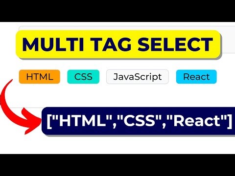 Tag Selection in React JS - Tags Tutorial in React