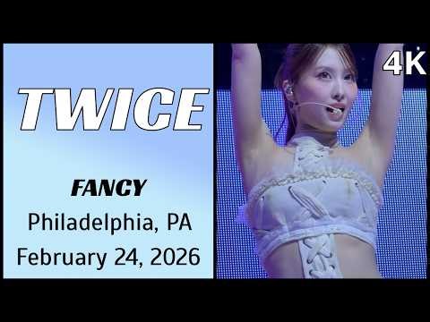 260224 트와이스 TWICE 나연 Momo Fancam - FANCY live @ Xfinity Arena, Philadelphia, PA 4K