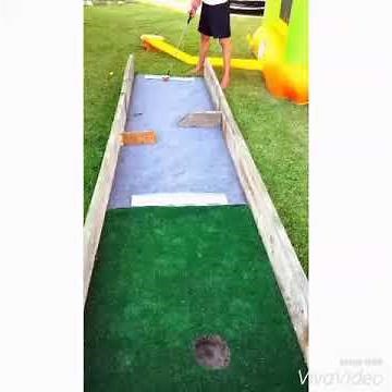DIY putt putt course 7 holes
