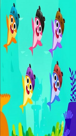 Five Baby Shark Go Round & Round Part 1 | Nursery Rhymes | Momonico Kids Songs #babyshark #shots