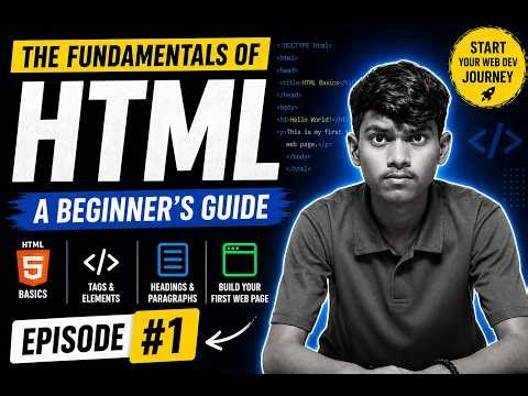 HTML Full Course for Beginners 🚀 | Episode #1 (Start Your Web Dev Journey)