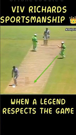 🏏 Sir Viv Richards' Incredible Sportsmanship – A True Legend Beyond Cricket! ❤️👏