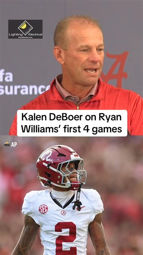 213K views · 4.3K reactions | Kalen DeBoer's assessment of Alabama receiver Ryan Williams through the first four games #rolltide | Alabama Crimson Tide on AL.com | Facebook