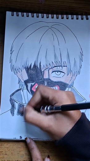 Ken Kaneki anime drawing | Tokyo Ghoul.