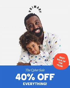 It’s TIIIME  Our best sale of the year is HERE! Shop 40% off EVERYTHING, no promo code needed. Save now on holiday PJs, puffers, best-selling cozy staples and more → | Primary.com | Facebook