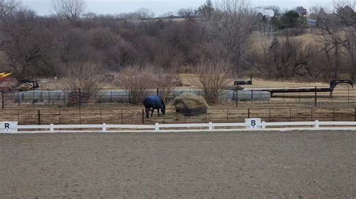 Pipe fencing up! Automatic water installed! Hay feeders are full! Just waiting on the shed to arrive! This area used to be an outdoor arena when Lowell Boomer had the barn but it was long overgrown when we moved in. Im excited to give it a face-lift and make some more spots for our horses to be outside. Stay tuned for the final result! | Middle Cross Stables