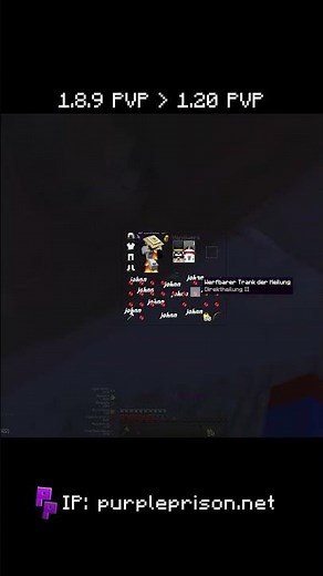 1.7.10 PvP! IP: purpleprison.net #minecraft #pvp #gaming