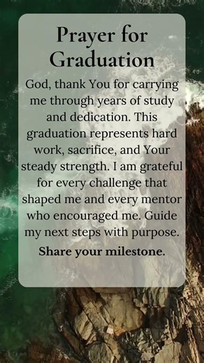 Prayer for: For graduation