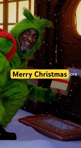 The Grinch is a package thief #funny #short #sora2 ￼