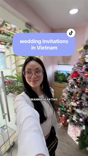 bougie brides on a budget… this is for you 🤍 wedding invitation shopping in Vietnam is on another level! the designs are stunning, but the service is what really shocked me 😮‍💨 we did fully custom invitations - embossed details, a bespoke wax seal, bilingual printing (english on one side, vietnamese on the other), and a custom QR code linking to our wedding website. and the part I didn’t expect? they hand-assembled every single invitation so they arrived fully packaged and ready to mail. no l