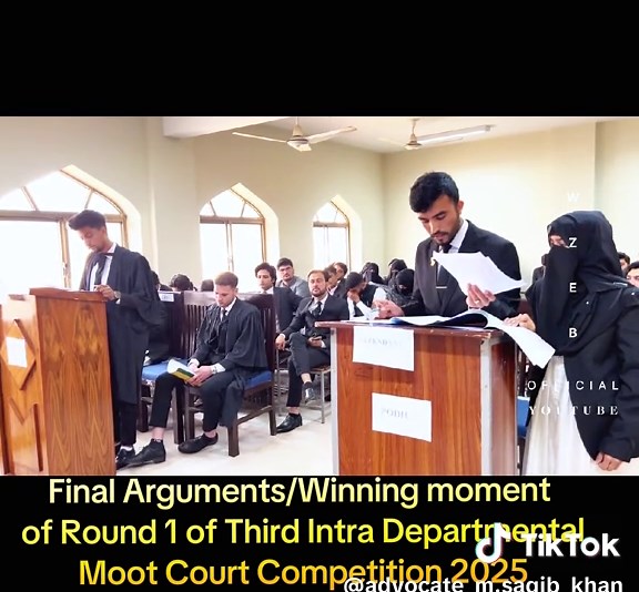 Final Arguments/ winning moment of Preliminary round of Third Intra Departmental moot Court Competition, 2025. #departmentoflaw #mootcourt #uoswabi🦋🕊 #wus #womenuniversityswabi #universityofswabi #law University of Swabi Vs Women University Swabi. Mooting Team D vs Team F. #mooting #iiui #mcs #pulc #MCS