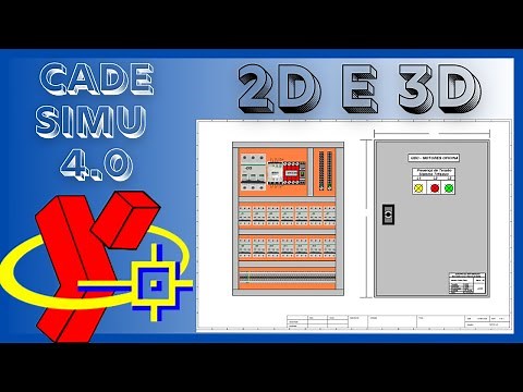 CADe SIMU 4.0 - Comandos elétricos em 2D e 3D