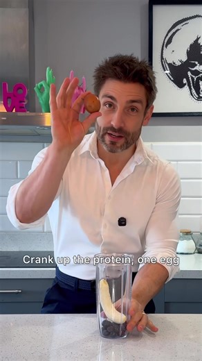 Here is how to make a healthy and tasty breakfast shake. Calorie counting app by @Kalo