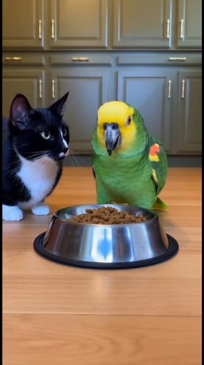 This parrot said the food was poisoned…Then sacrificed himself by eating ALL of it 💀😂🦜Savage behavior only.⸻#SavageParrot #TalkingParrot #FunnyAnimals #ViralReels #AnimalComedy #7 | Legend Film