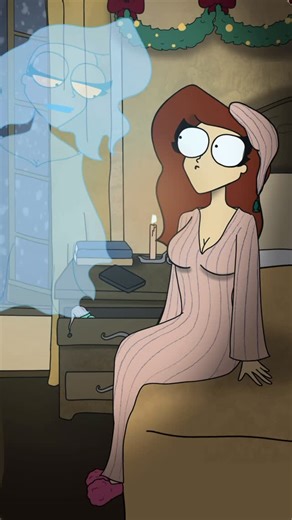 Kim Winder (The RedDot Comic) on Instagram: "Ghosted 👻🎄 #christmascarol #animation #ghost #webcomic"