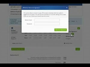 Student Guidance for completing online timesheet