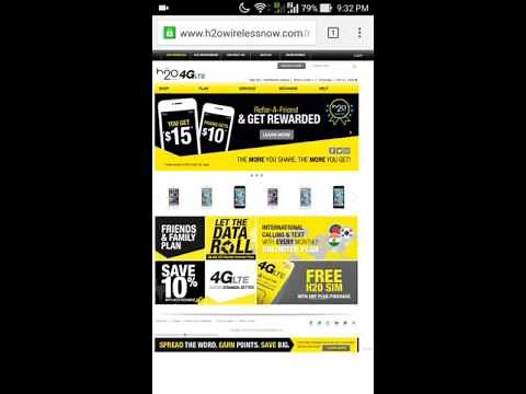 H2O Wireless 4G LTE SIM card configuration