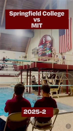 Springfield College Swim/Dive on Instagram: "Our divers are just getting started!! 😮‍💨😮‍💨 #divers #whyd3 #gopride #collegedive"