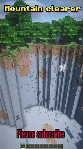 Minecraft Commands 🏔️Mountain Clearer Pt.1 #minecraft